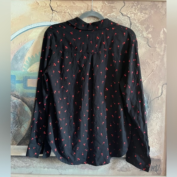 Rails Rocsi Metallic Cherry Print Shirt - Picture 7 of 12